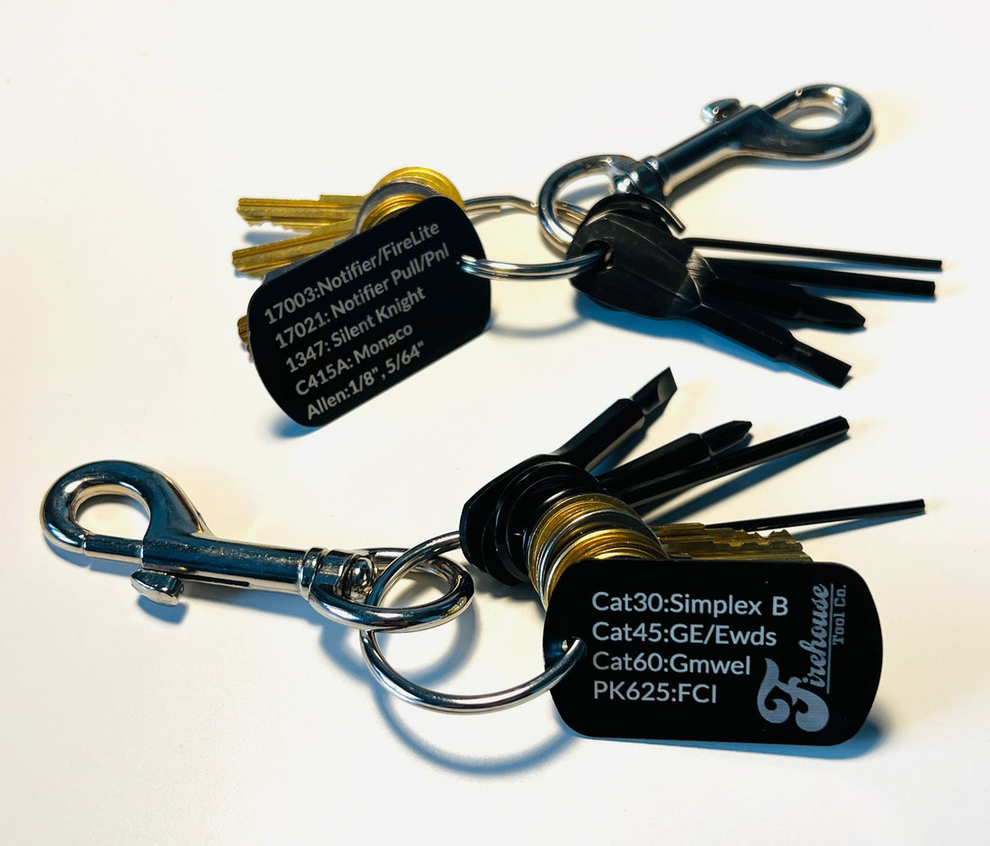 Fire Mc Keys Fire Alarm Key Set with Extras β Firehouse Tool Co